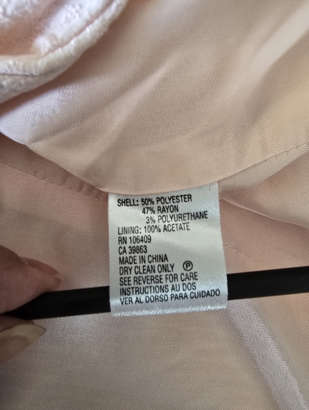 Vintage Tahari Arthur S Levine Women's Blazer in Pale Pink - Picture 11 of 11